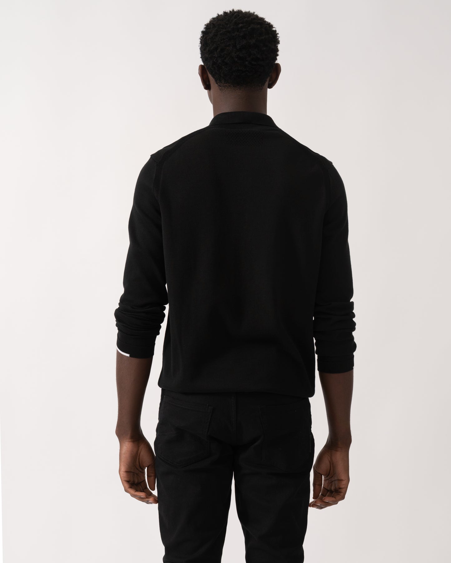 BOSS Green Ever-X Mens Regular-Fit Cotton Sweater with Zipped Collar - Black 001