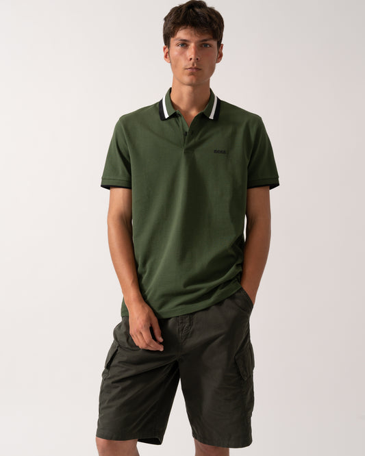 BOSS Green Paddy AP Heritage Mens Polo Shirt - Open Green 355
