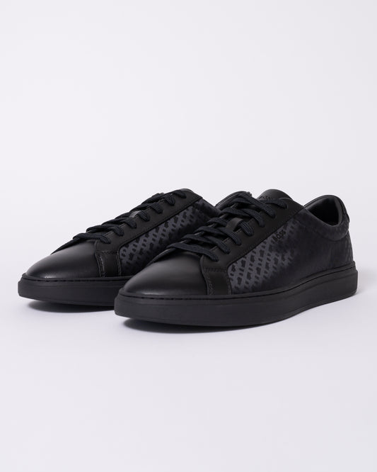 BOSS Orange Kieran_Tenn_nymn Mens Trainers 50548699 - Black 005