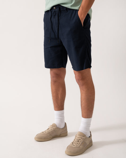 BOSS Orange Mens Tapered Chino Shorts - Dark Blue 404