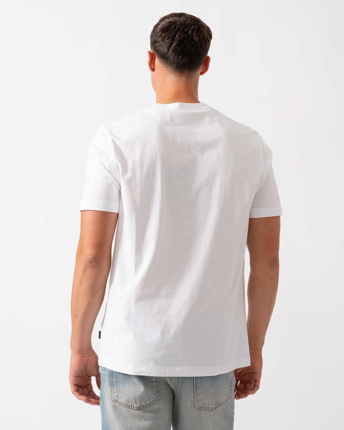 BOSS Orange Te Container Mens Graphic Print T-Shirt - White 100