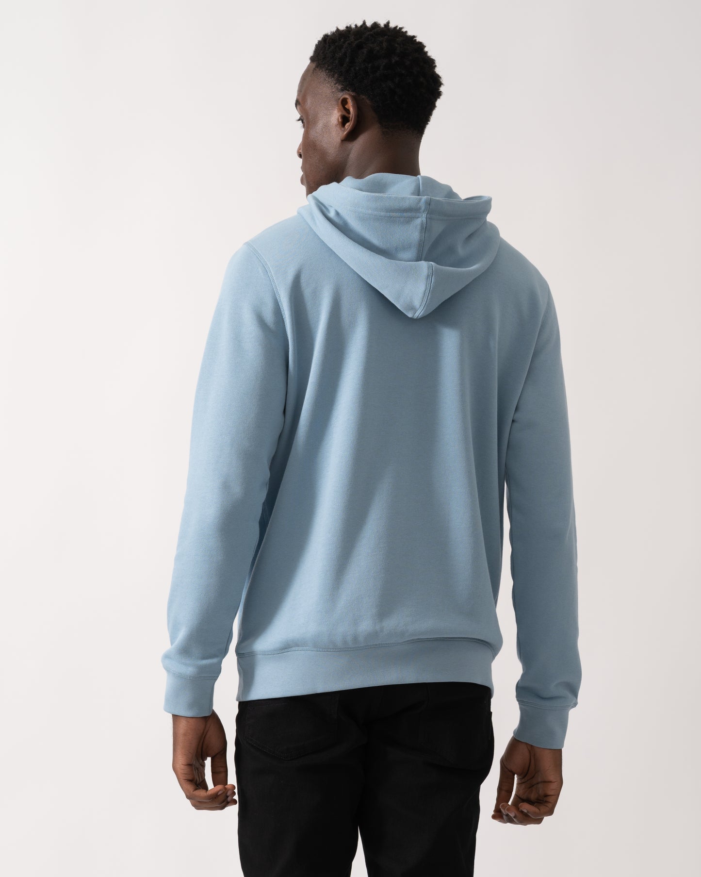 BOSS Orange Wetalk Mens Pullover Hoodie With Logo Patch - Light/Pastel Blue 451