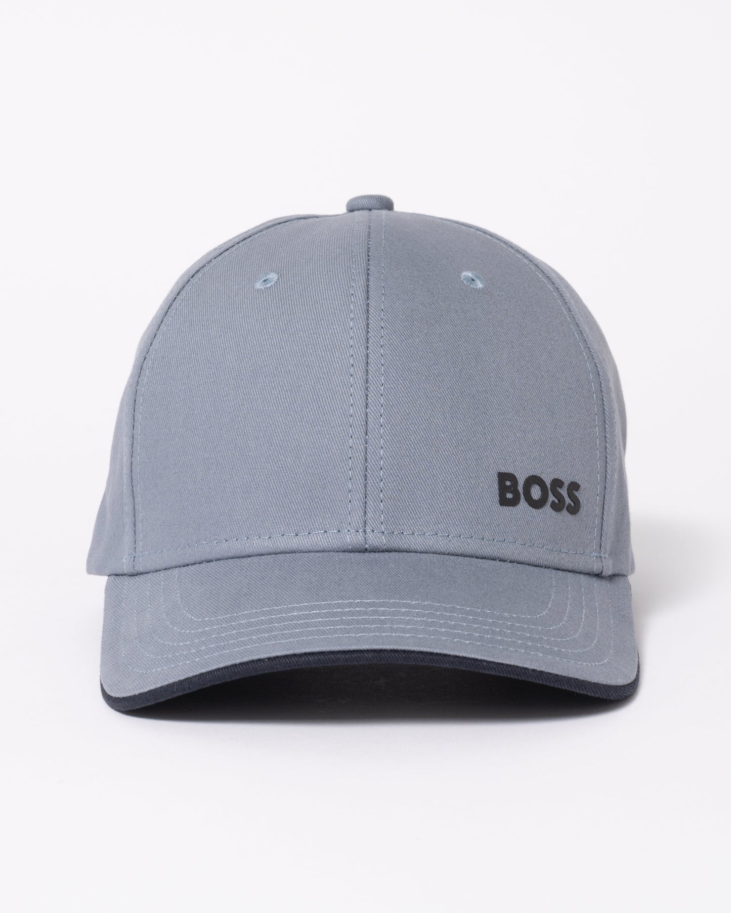 BOSS Green Bold Mens Logo-Print Cap In Cotton Twill - Dark Grey 026