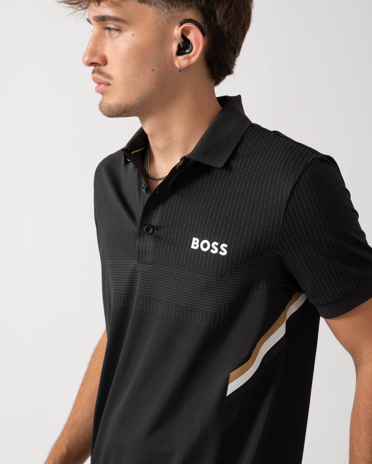 BOSS Green Paule TOC Mens Polo Shirt - Black 001