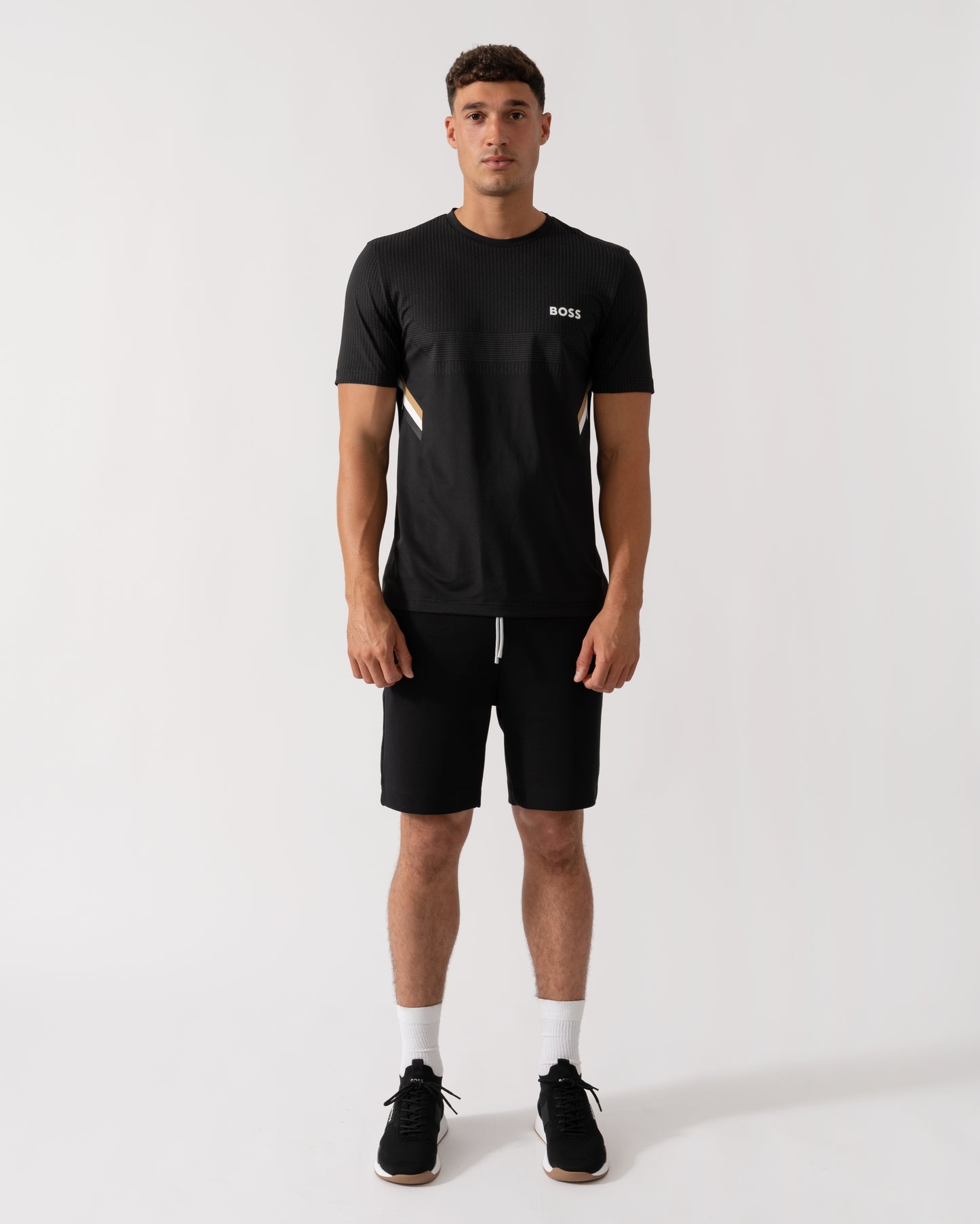 BOSS Green Tee Tech TOC Mens T-Shirt - Black 001