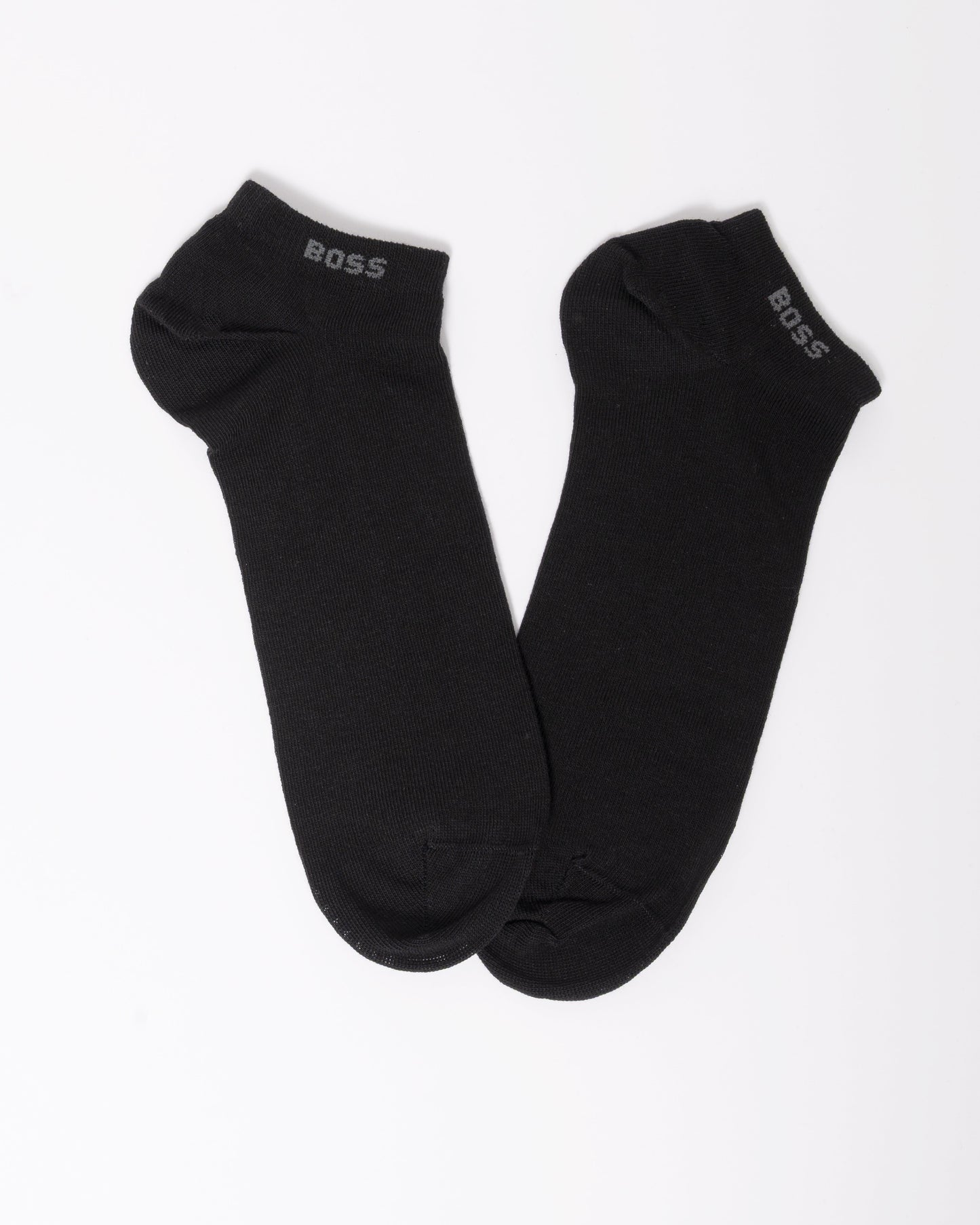 BOSS Orange 2-Pack Mens Ankle-Length Socks in Stretch Fabric - Black 001