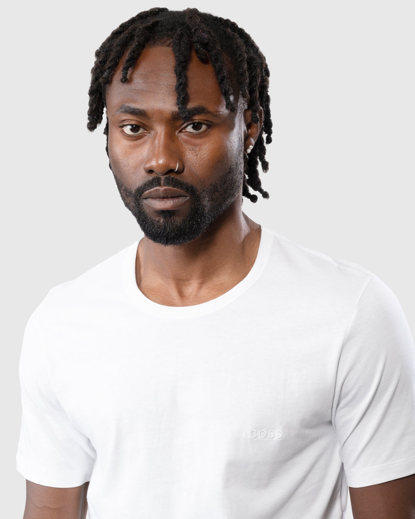 BOSS Orange 3 Pack Classic Regular Fit Crew Neck Mens T-Shirts NOS - White 100