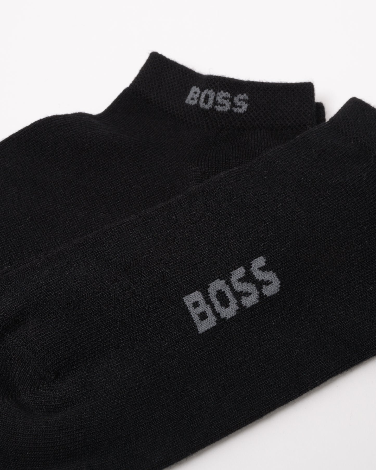 BOSS Orange Ankle Socks in a Bamboo-Viscose Blend - Black 001