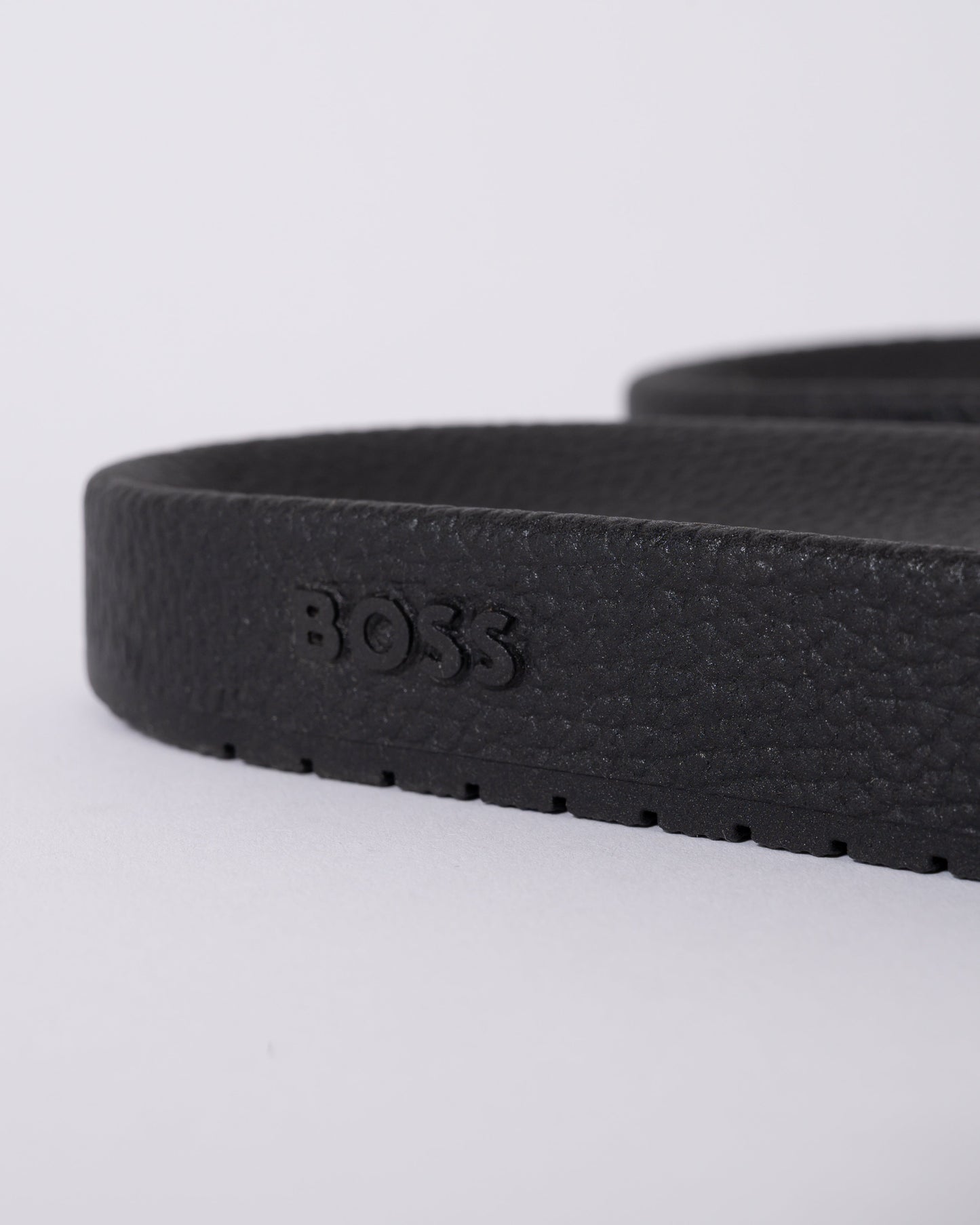 BOSS Orange Aryeh Mens Italian-Made Slides With Large Logo Detail - Open Green 380