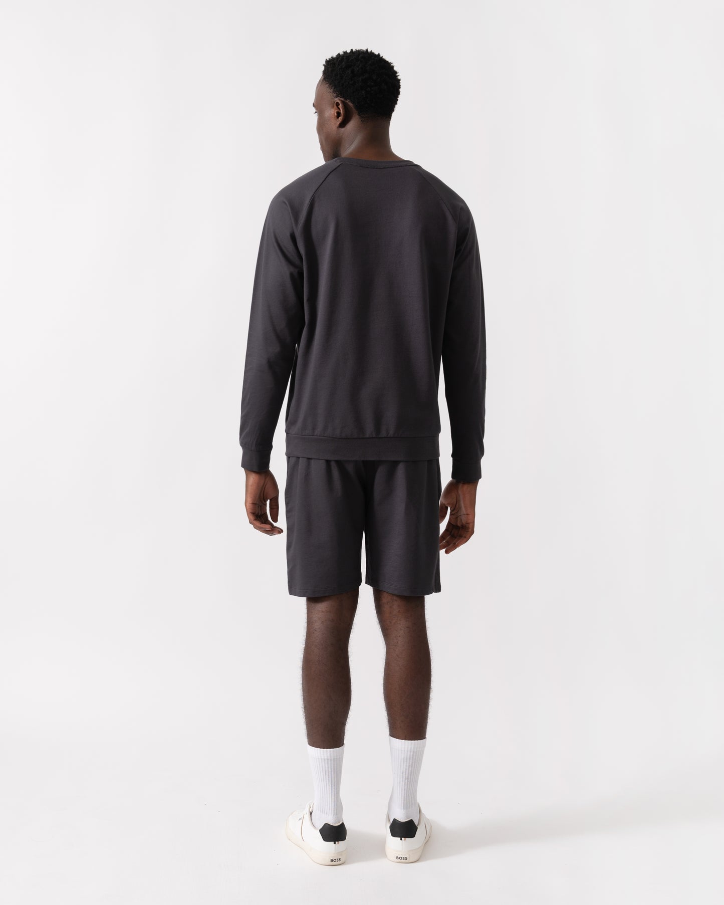 BOSS Orange Authentic Mens Loungewear Sweatshirt 50545558 - Dark Grey 021