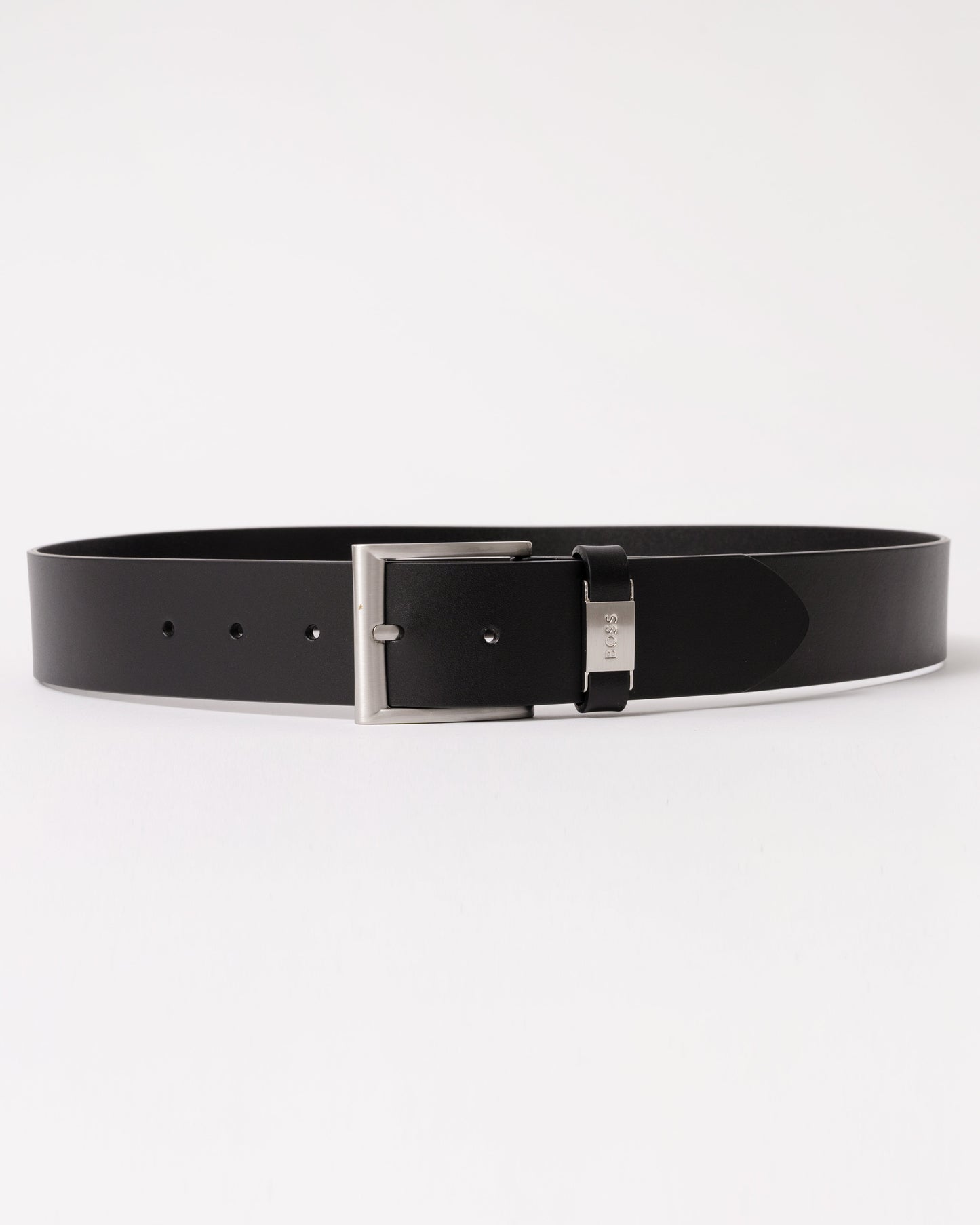 BOSS Orange Connio Mens Leather Belt NOS - Black 001