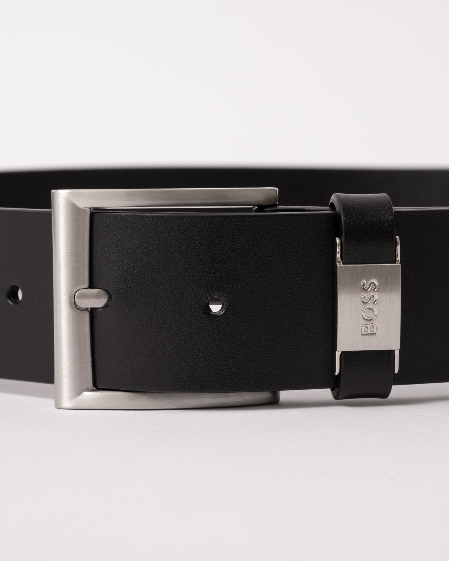 BOSS Orange Connio Mens Leather Belt NOS - Black 001