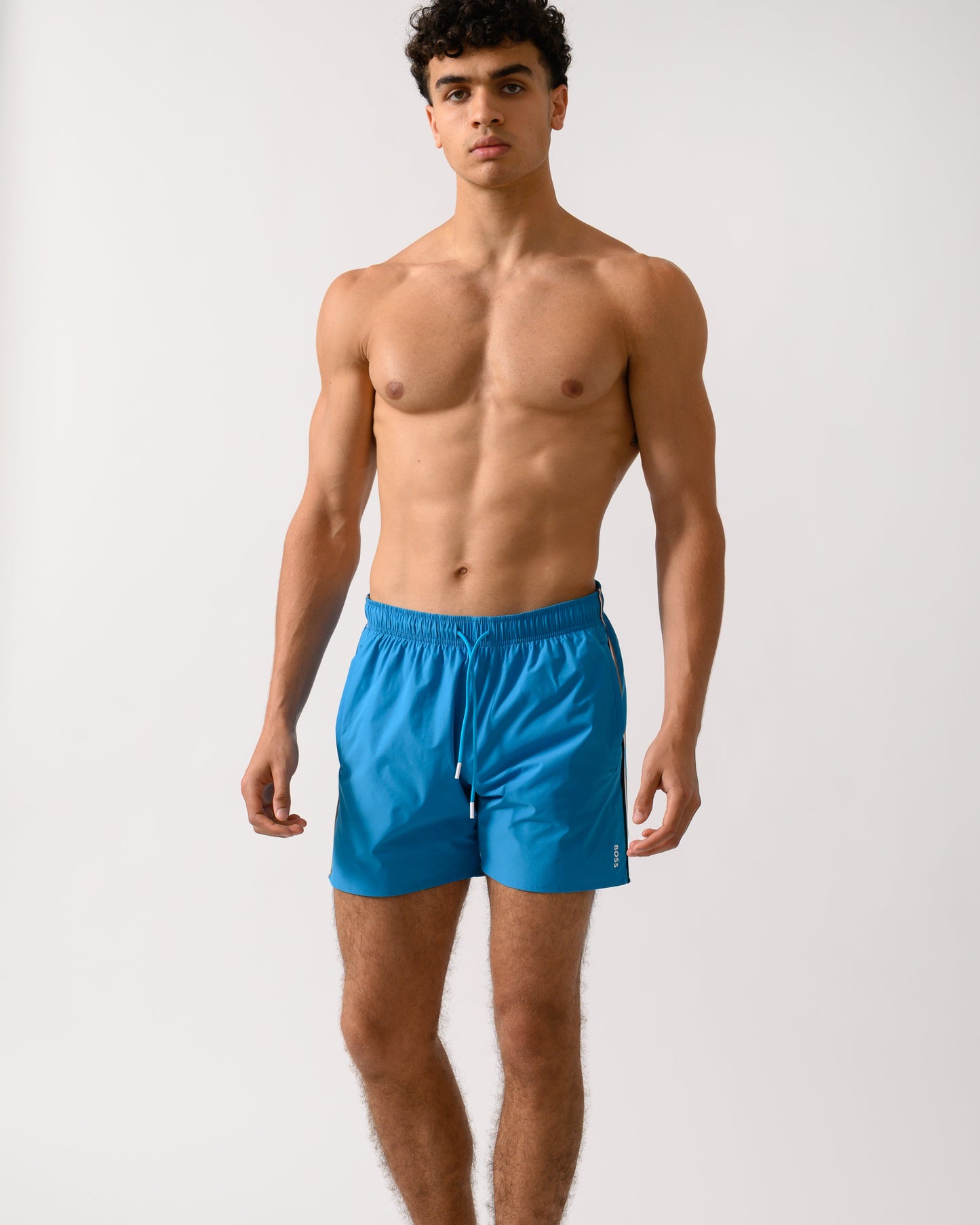 BOSS Orange Iconic Mens Swim Shorts - Turquoise/Aqua 443