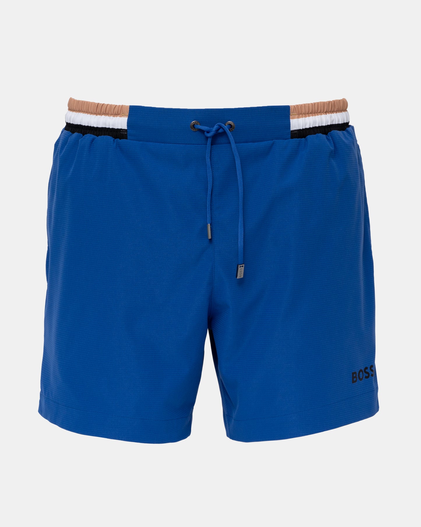 BOSS Orange Isle Mens Ripstop-Fabric Swim Shorts with Contrast Logo