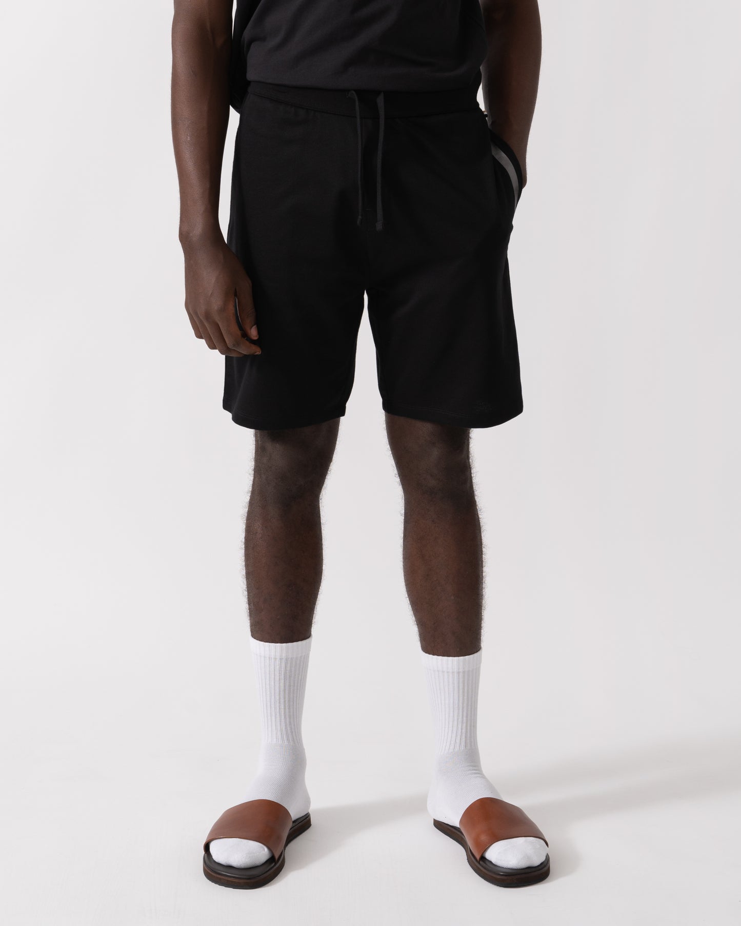 BOSS Orange Mens Authentic Loungewear Shorts 50545560 - Black 001