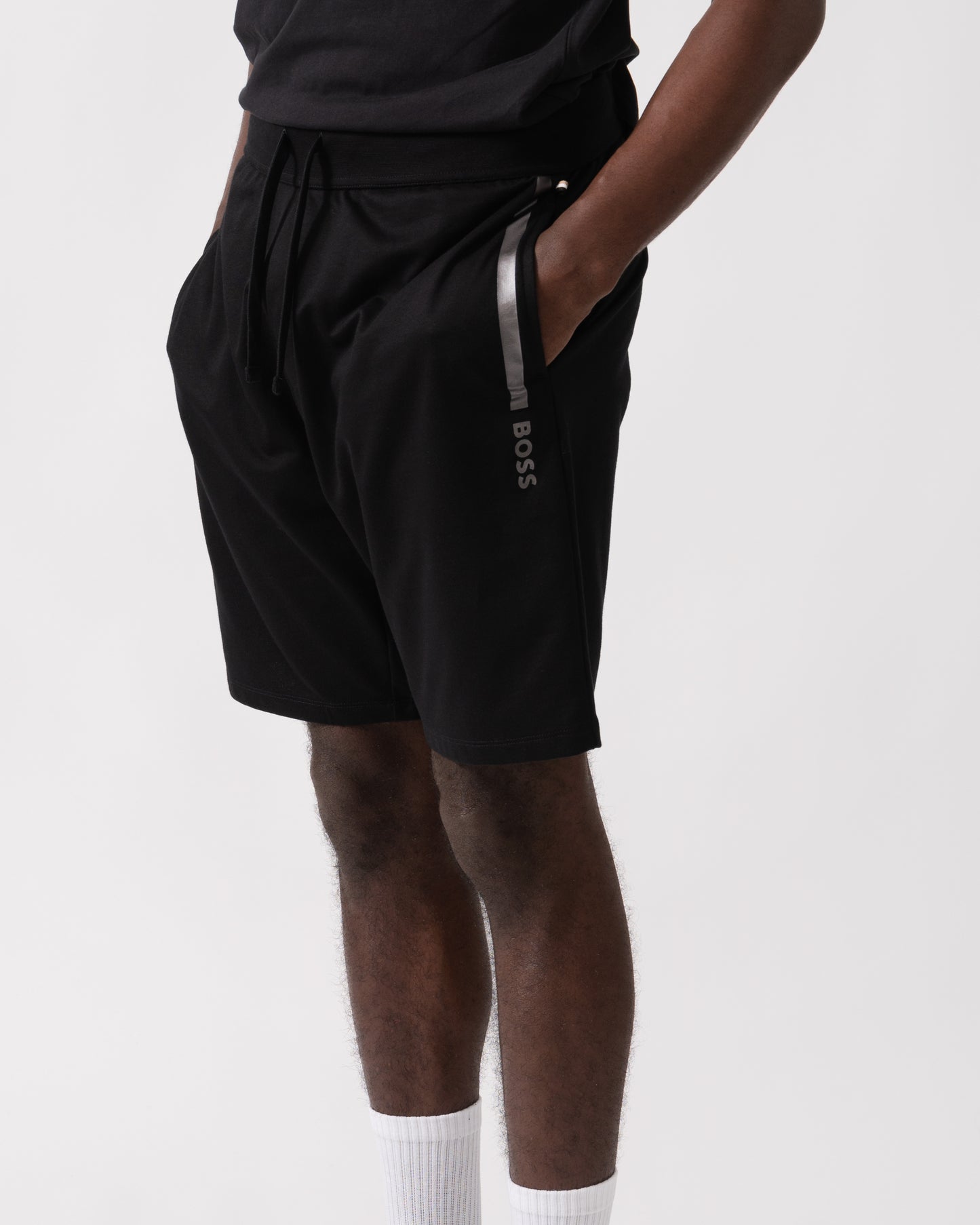 BOSS Orange Mens Authentic Loungewear Shorts 50545560 - Black 001