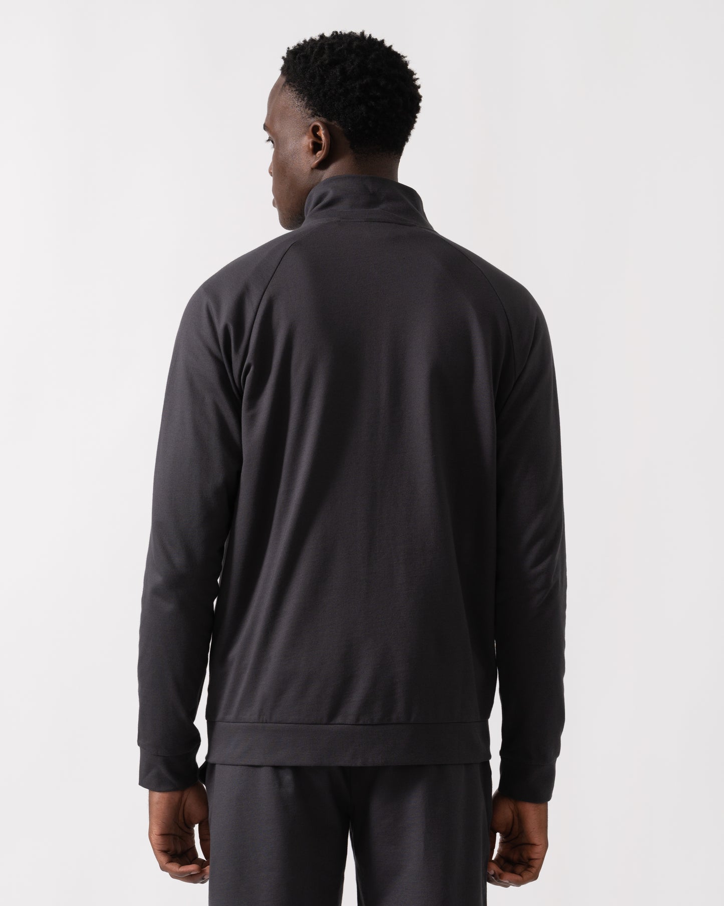 BOSS Orange Mens Authentic Zip Loungewear Jacket 50545564 - Dark Grey 021