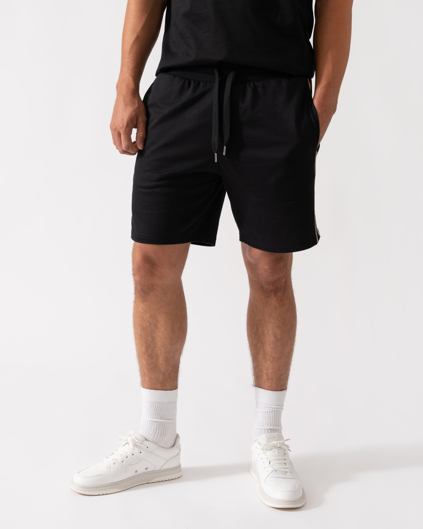 BOSS Orange Mens Iconic Loungewear Shorts 50545595 - Black 001