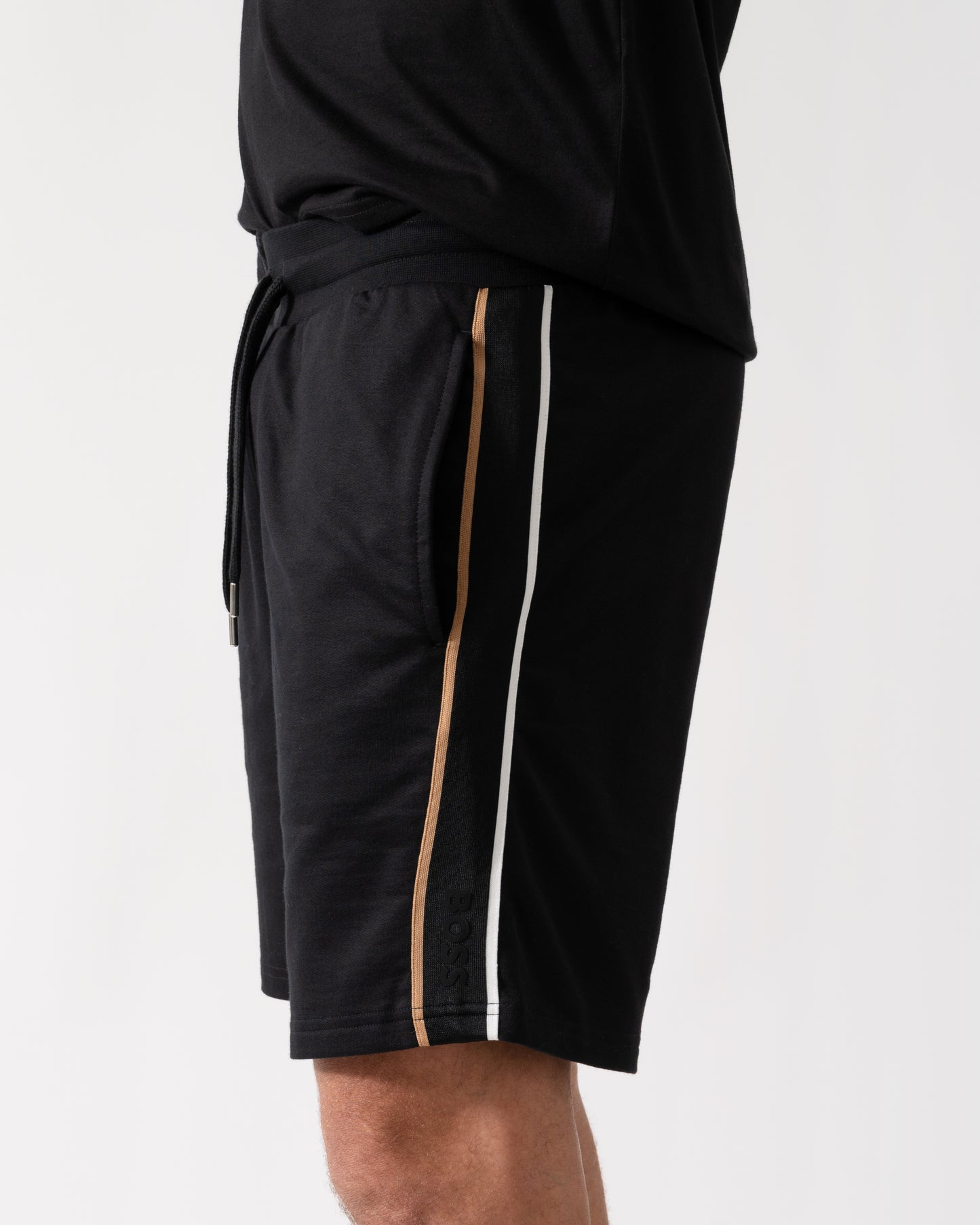 BOSS Orange Mens Iconic Loungewear Shorts 50545595 - Black 001