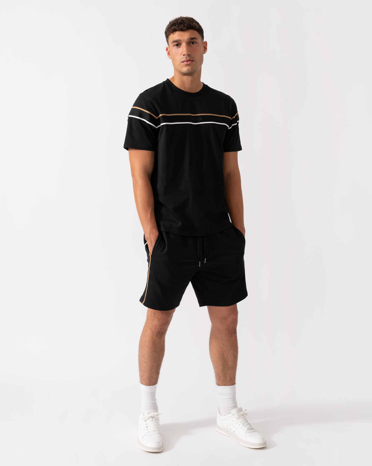 BOSS Orange Mens Iconic Loungewear T-Shirt 50545852 - Black 001
