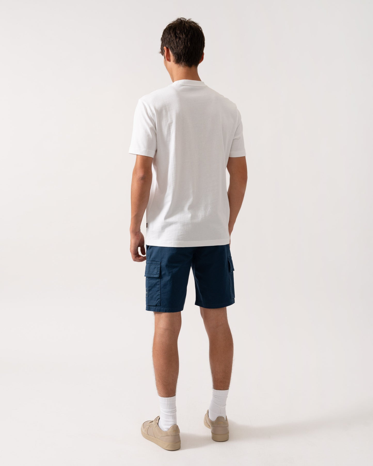 BOSS Orange Ontheway Mens Graphic Print T-Shirt - White 100