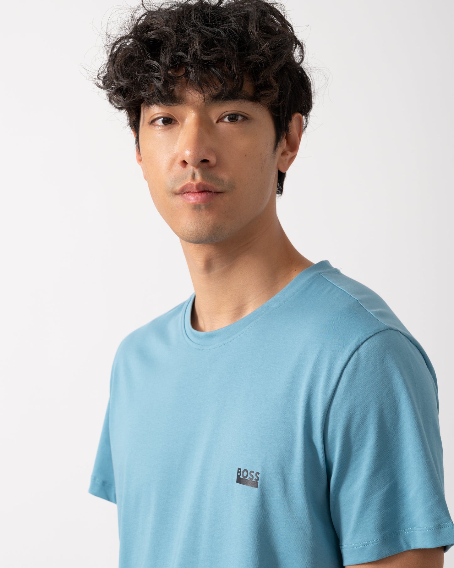 BOSS Orange RN 365 Mens T-Shirt - Light/Pastel Blue 453