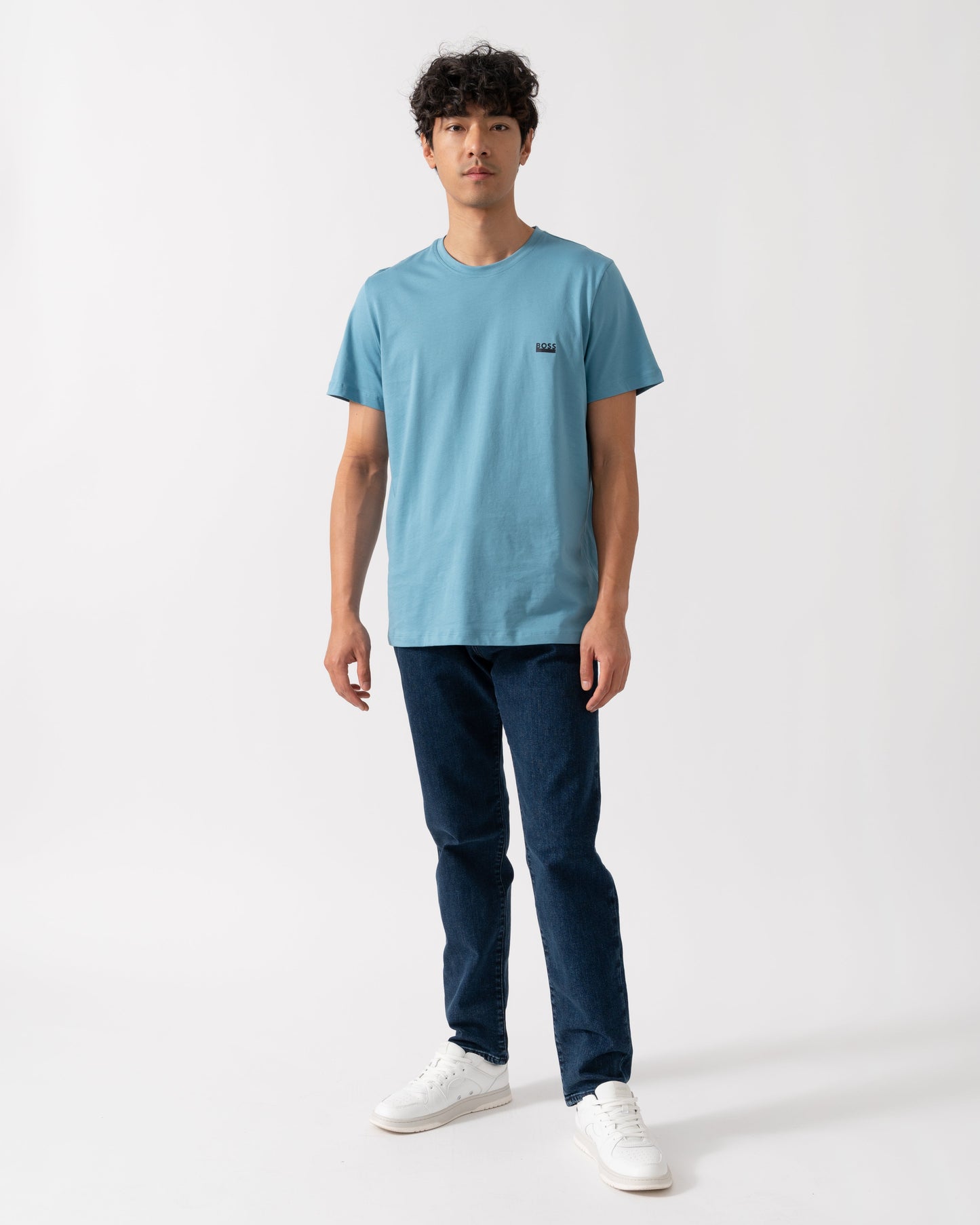 BOSS Orange RN 365 Mens T-Shirt - Light/Pastel Blue 453
