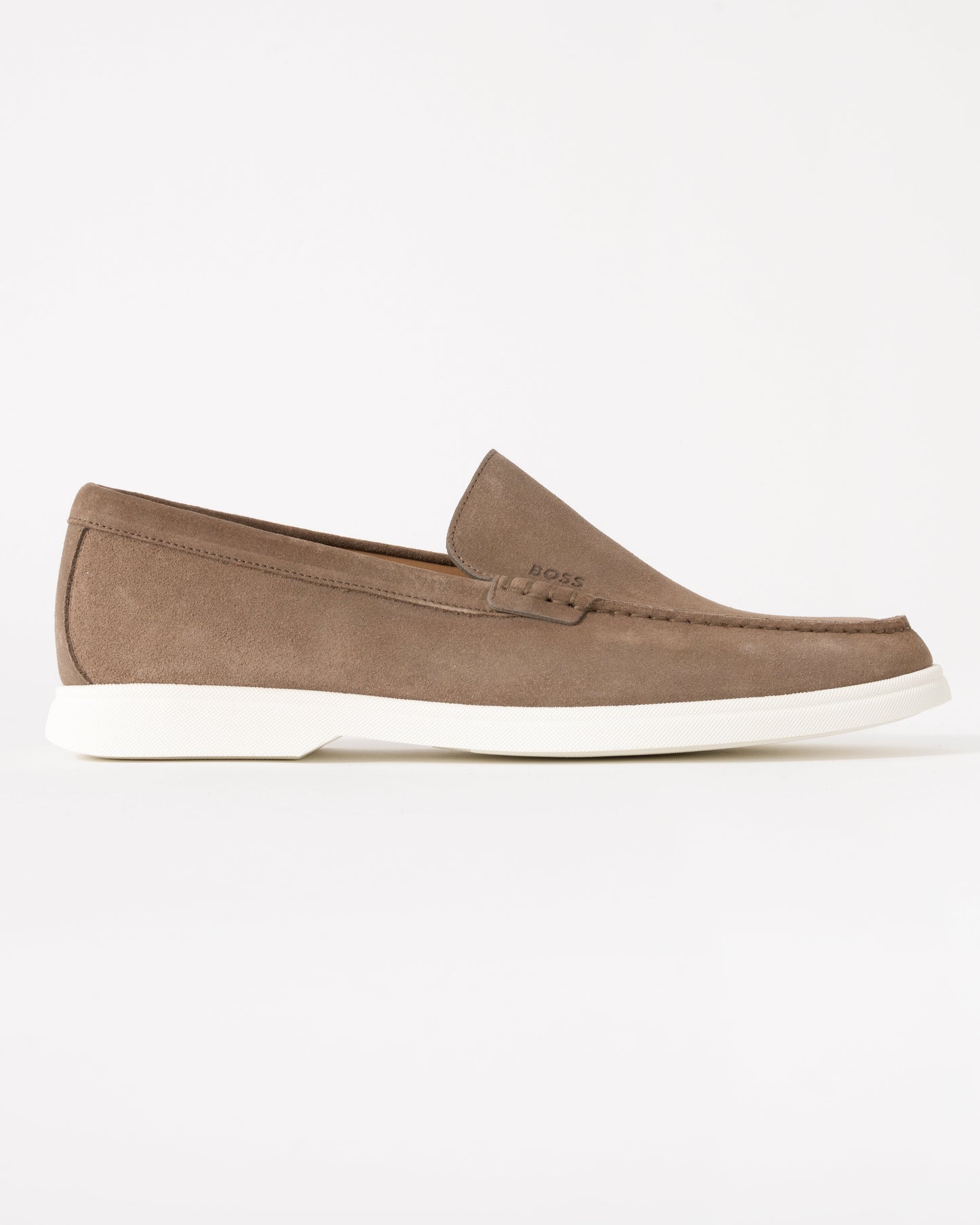 BOSS Orange Sienna Mens Suede Loafers - Medium Beige 260