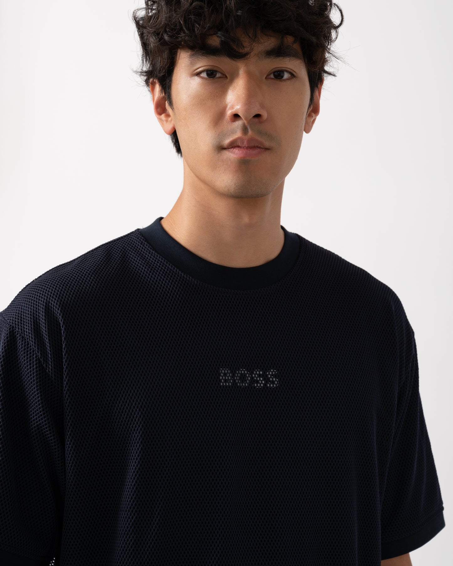 BOSS Orange Summer Mesh Mens T-Shirt