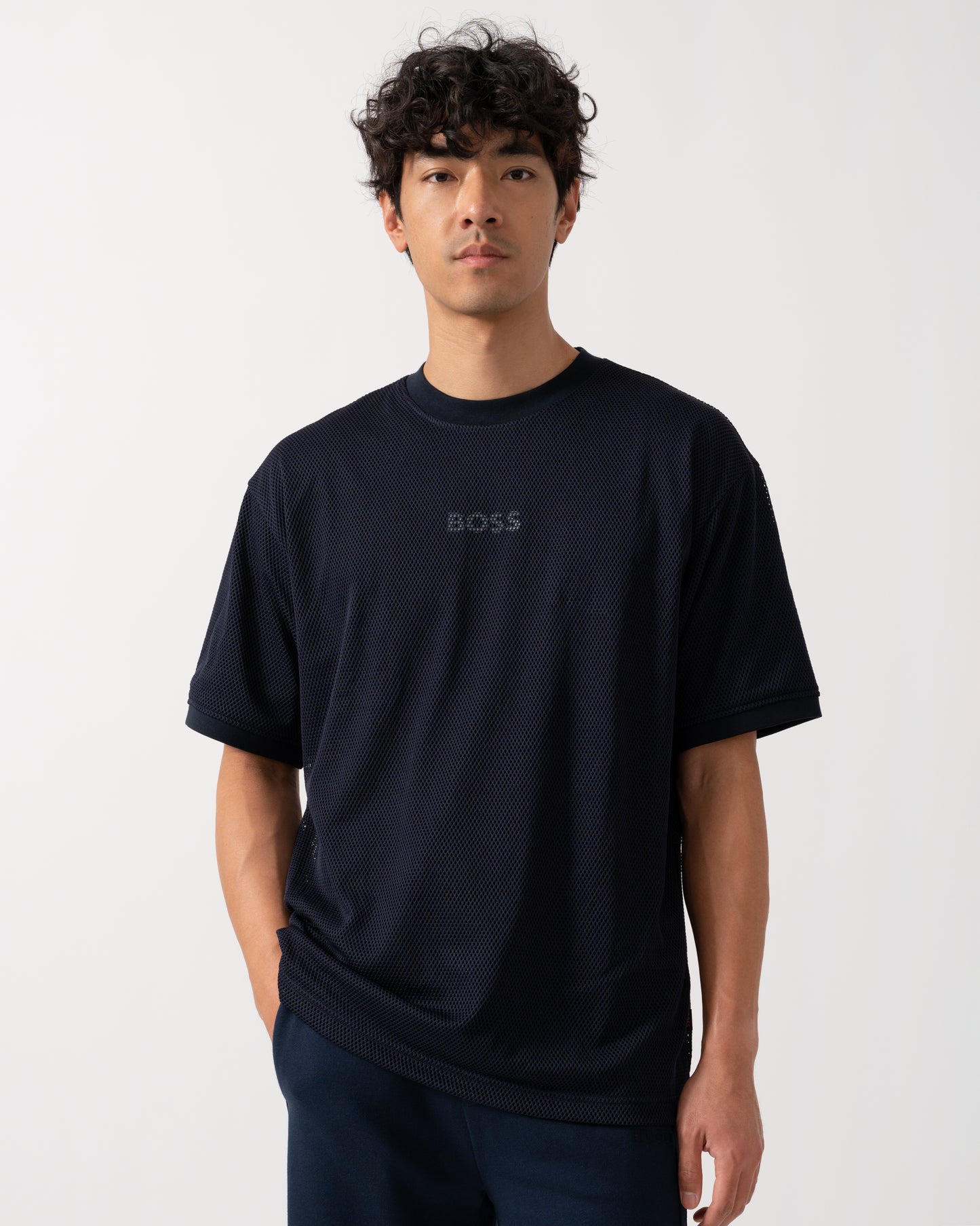 BOSS Orange Summer Mesh Mens T-Shirt
