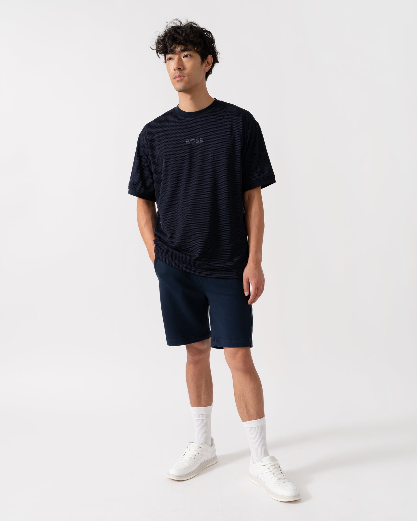 BOSS Orange Summer Mesh Mens T-Shirt