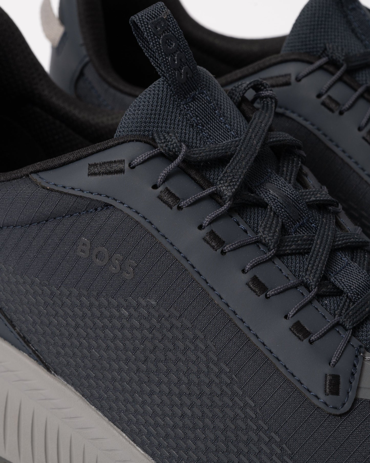 BOSS Orange TTNM EVO Runn Mens Mesh Upper Trainers - Navy 410