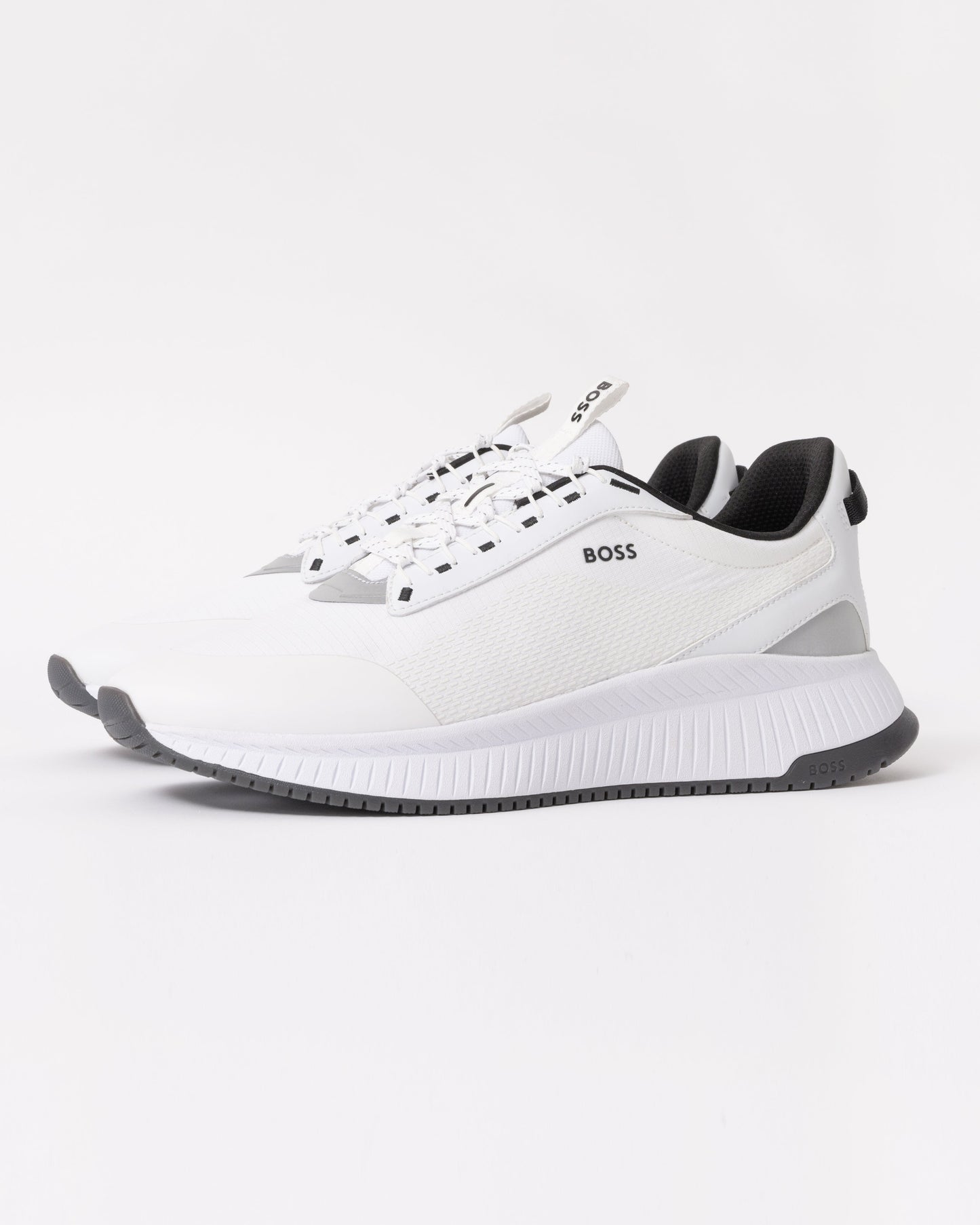 BOSS Orange TTNM EVO Runn Mens Mesh Upper Trainers - Open White 121