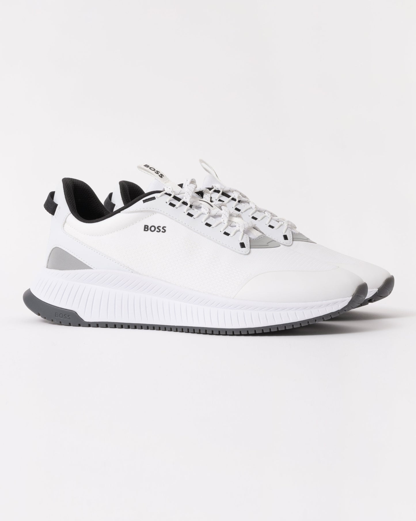 BOSS Orange TTNM EVO Runn Mens Mesh Upper Trainers - Open White 121