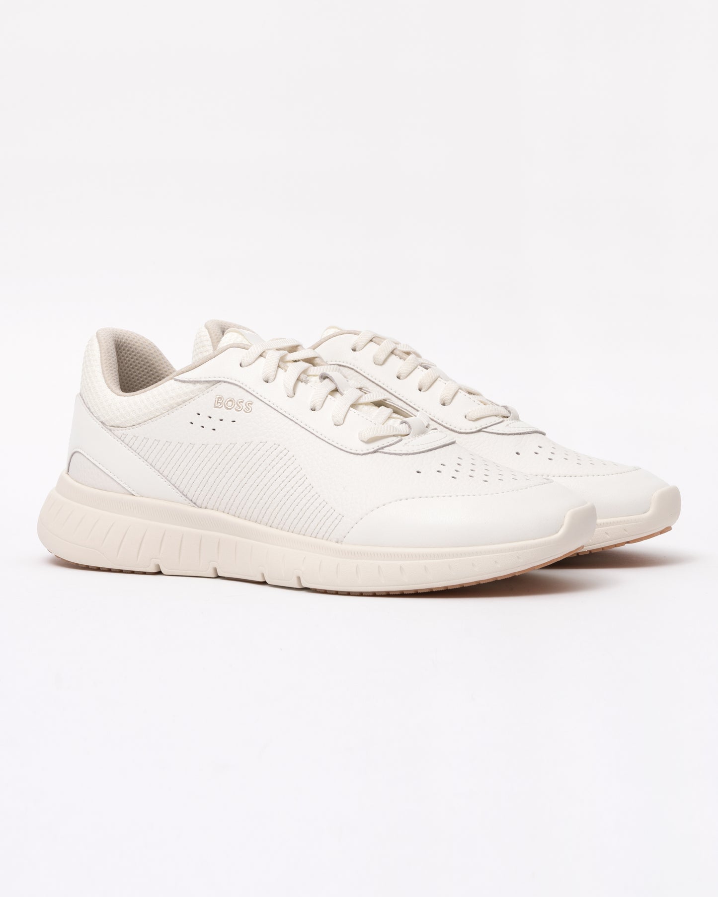 BOSS Orange Titanis_Runn_ltmx Mens Trainers - Open White 110