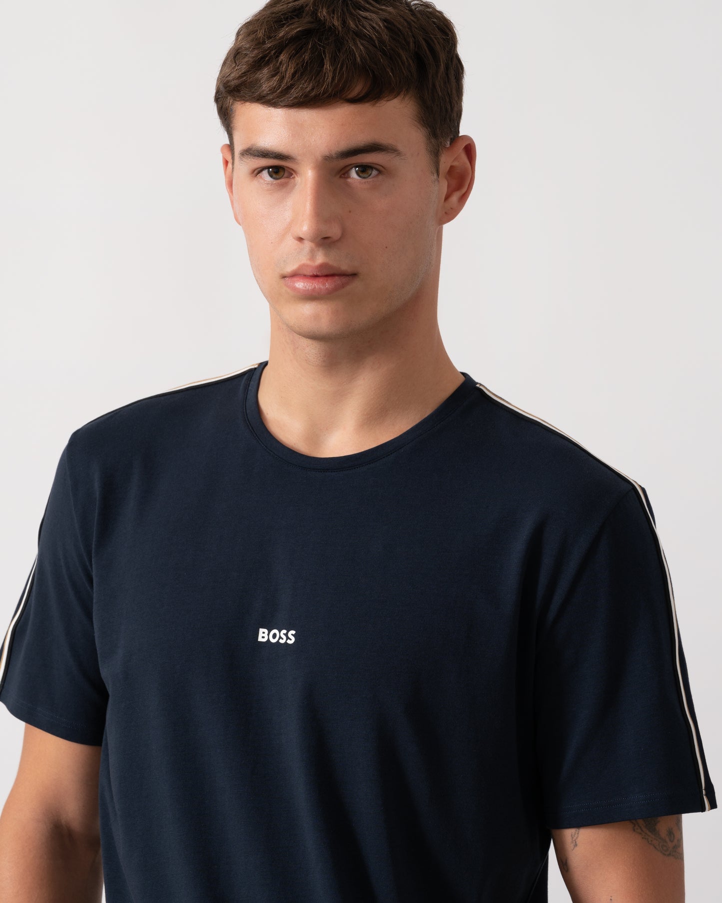 BOSS Orange Unique Mens Pyjama T-Shirt - Dark Blue 403
