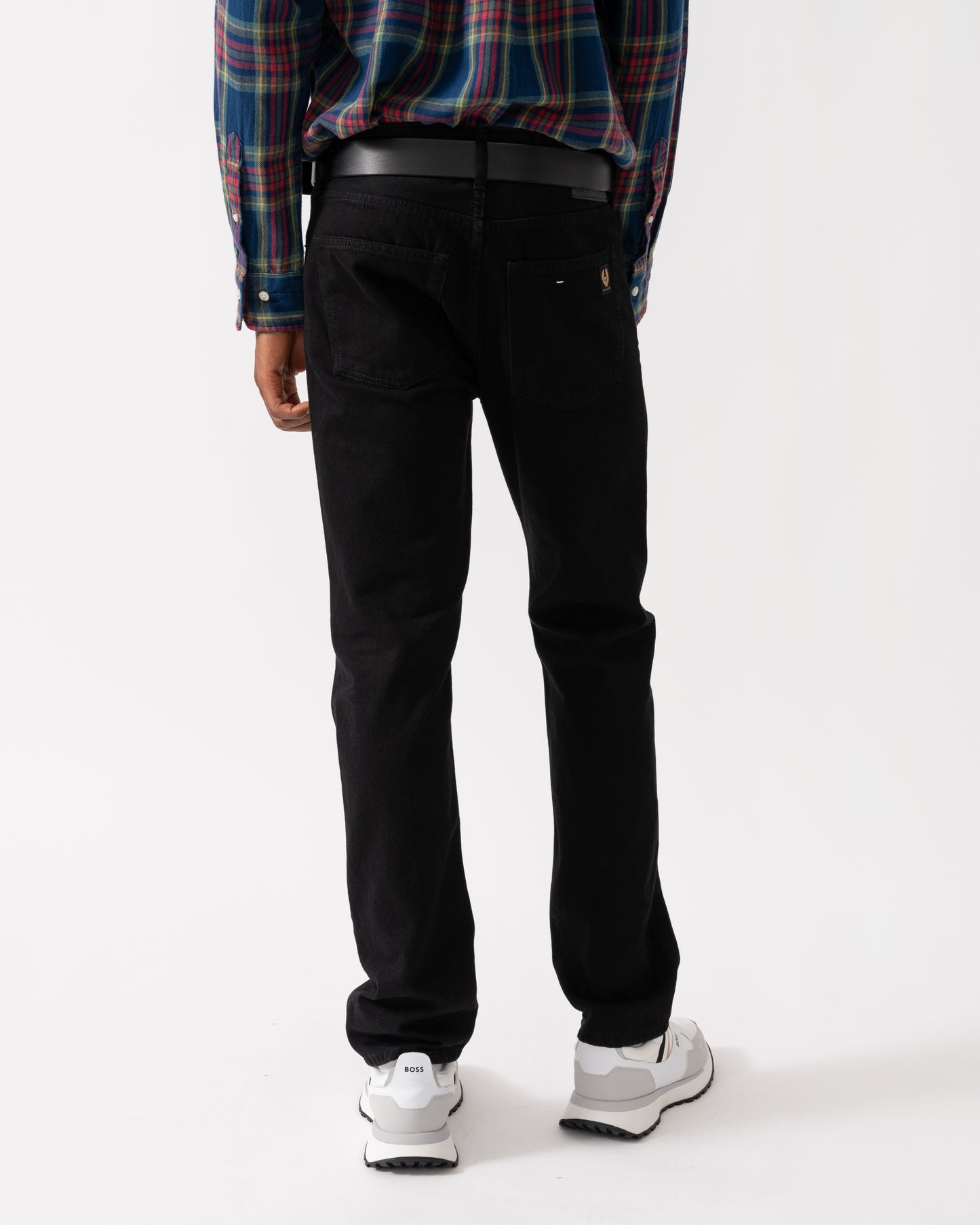 Belstaff B69 Mens Raw Denim Jeans - Black