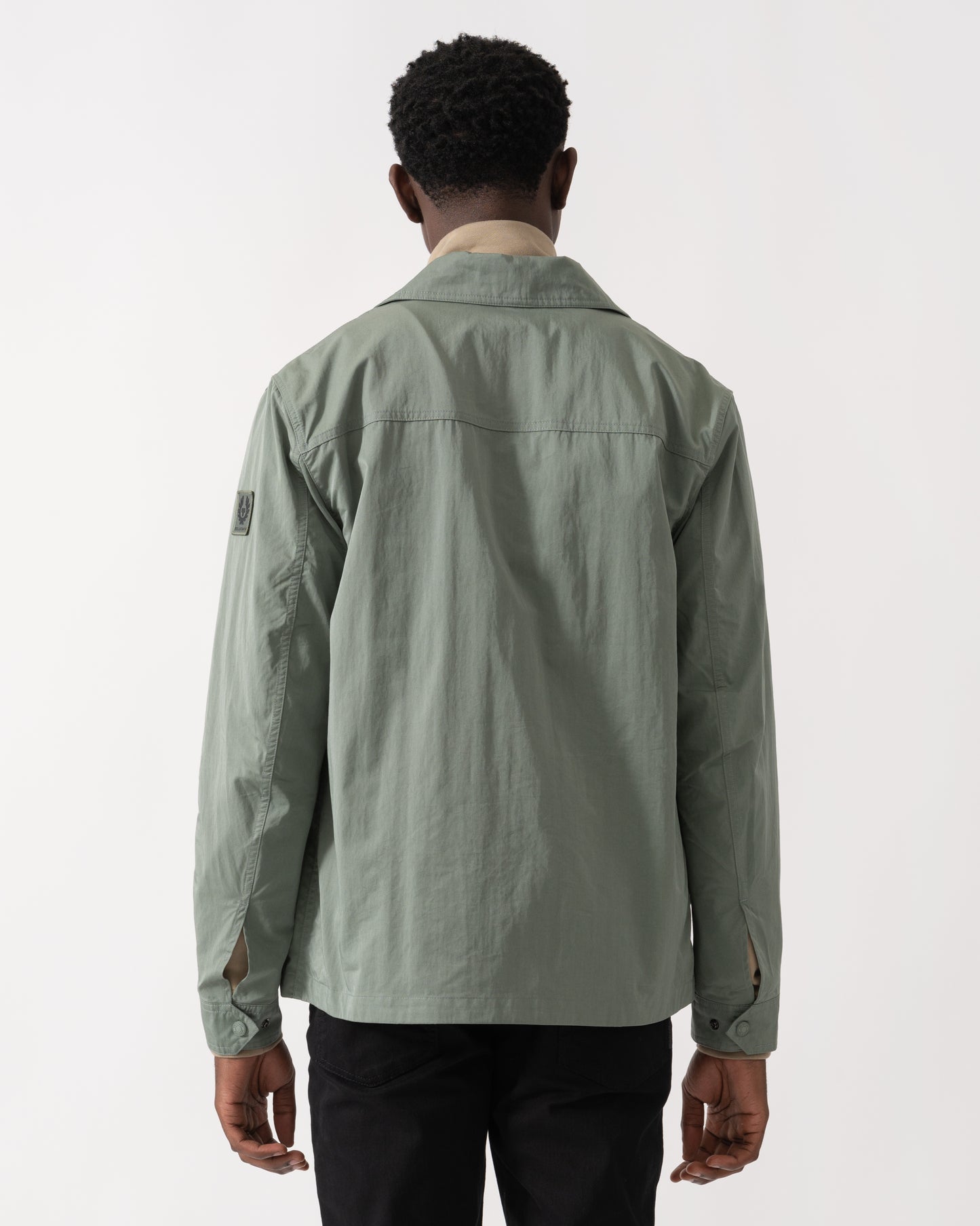 Belstaff Drome Mens Overshirt - Sage Green