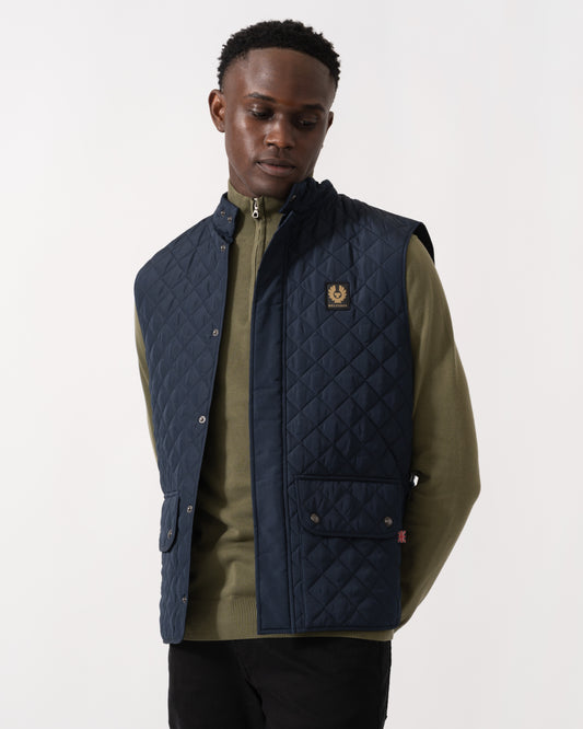 Belstaff Mens Icon Gilet - Dark Ink