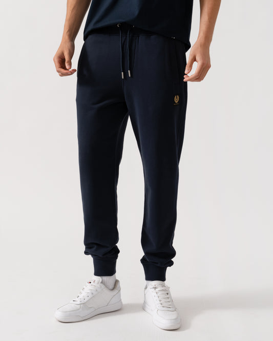 Belstaff Mens Patch Logo Sweatpants - Dark Ink