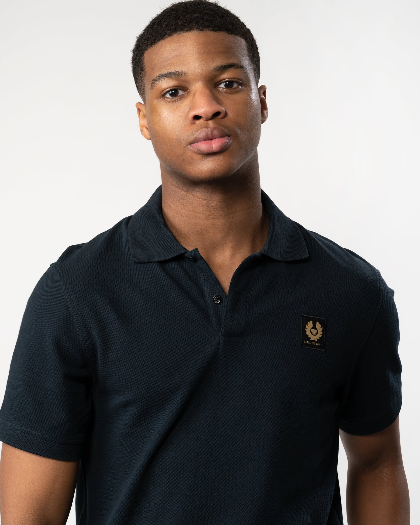 Belstaff Short Sleeved Mens Polo - Dark Ink