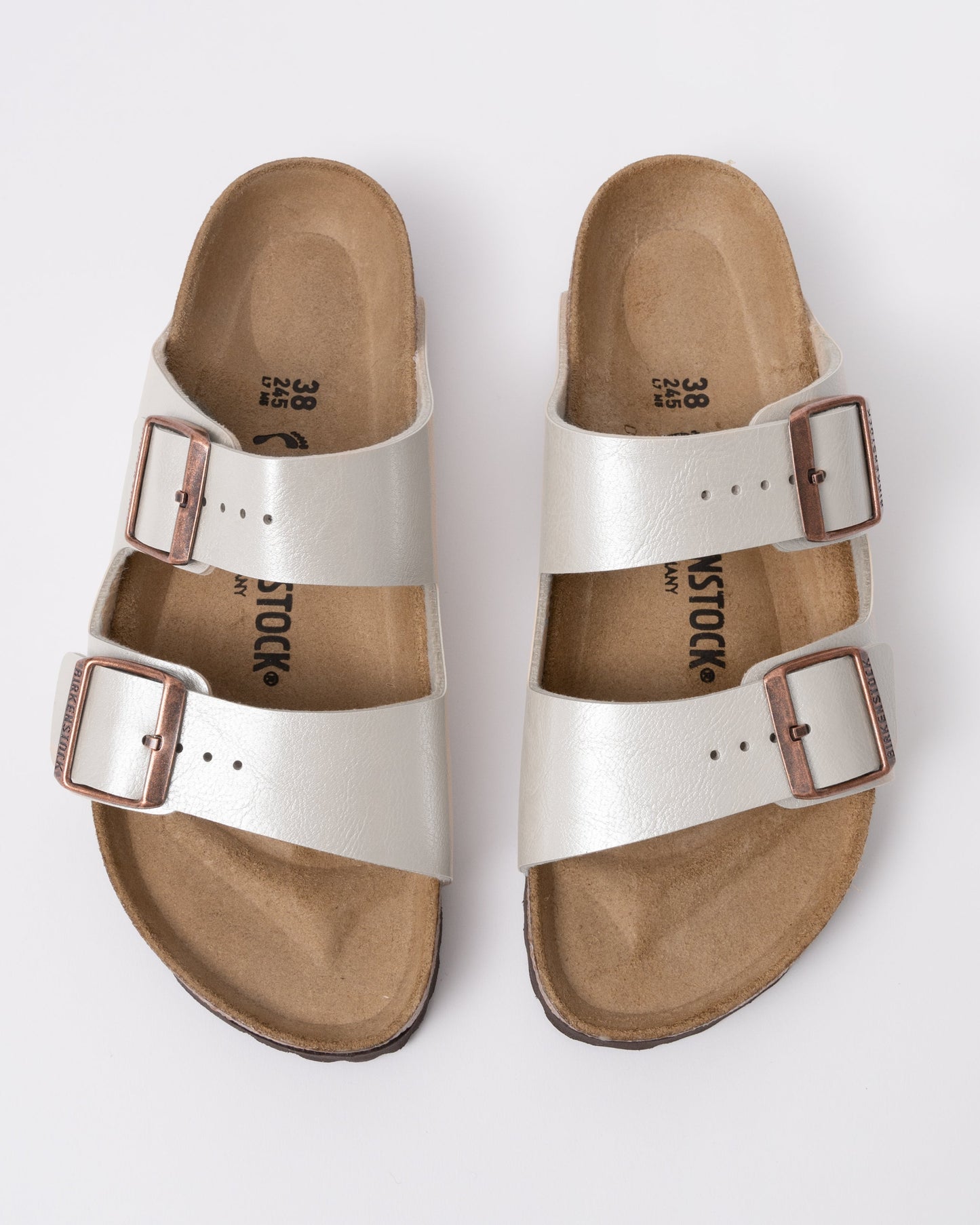 Birkenstock Arizona BF Womens Sandals - Graceful Pearl White