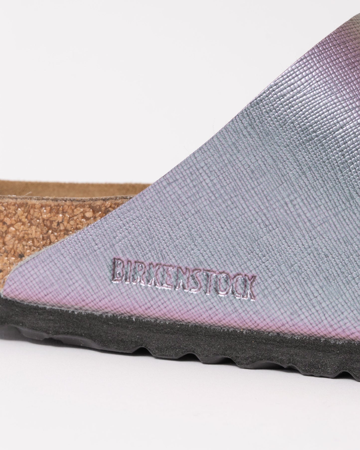 Birkenstock Arizona Embossed Birko-Flor Womens Sandals - Saffiano Iridescent Viola