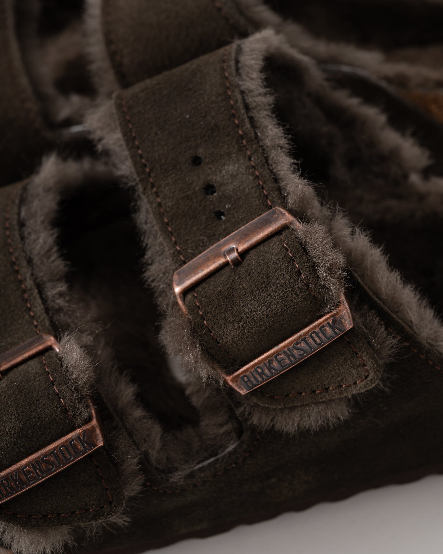 Birkenstock Arizona VL Shearling Womens Sandals - Mocha