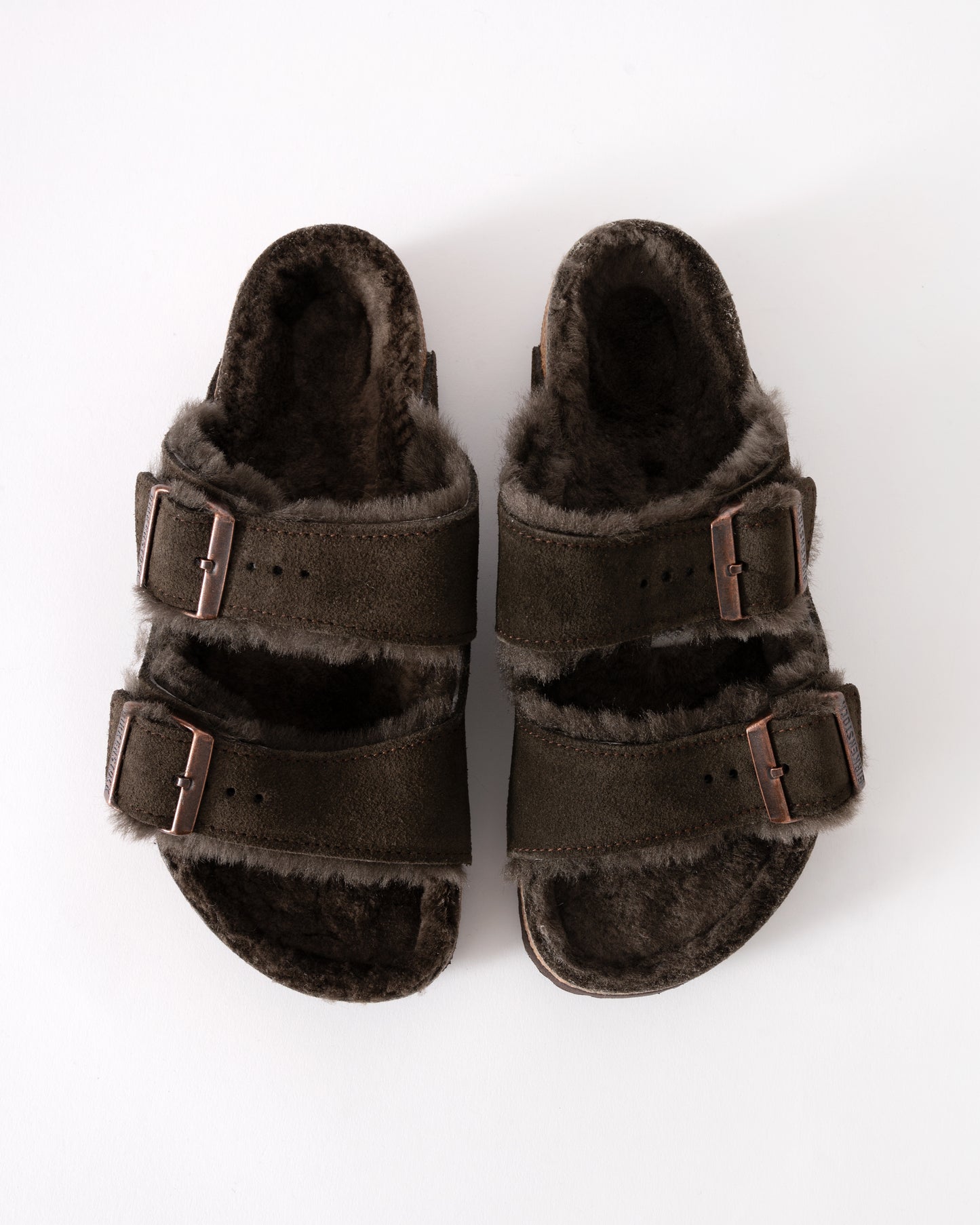 Birkenstock Arizona VL Shearling Womens Sandals - Mocha
