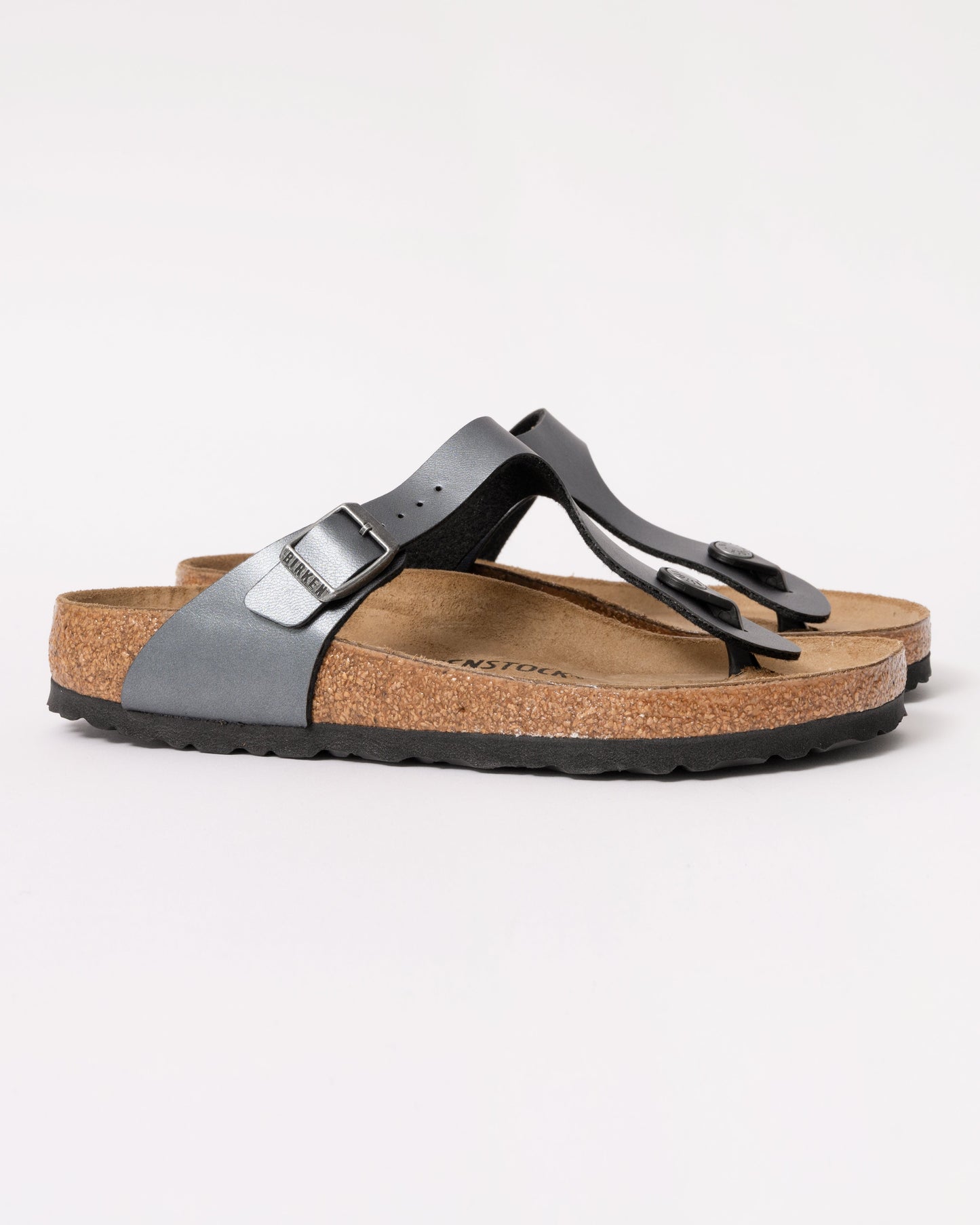 Birkenstock Gizeh BF Womens Sandals - Metallic Black