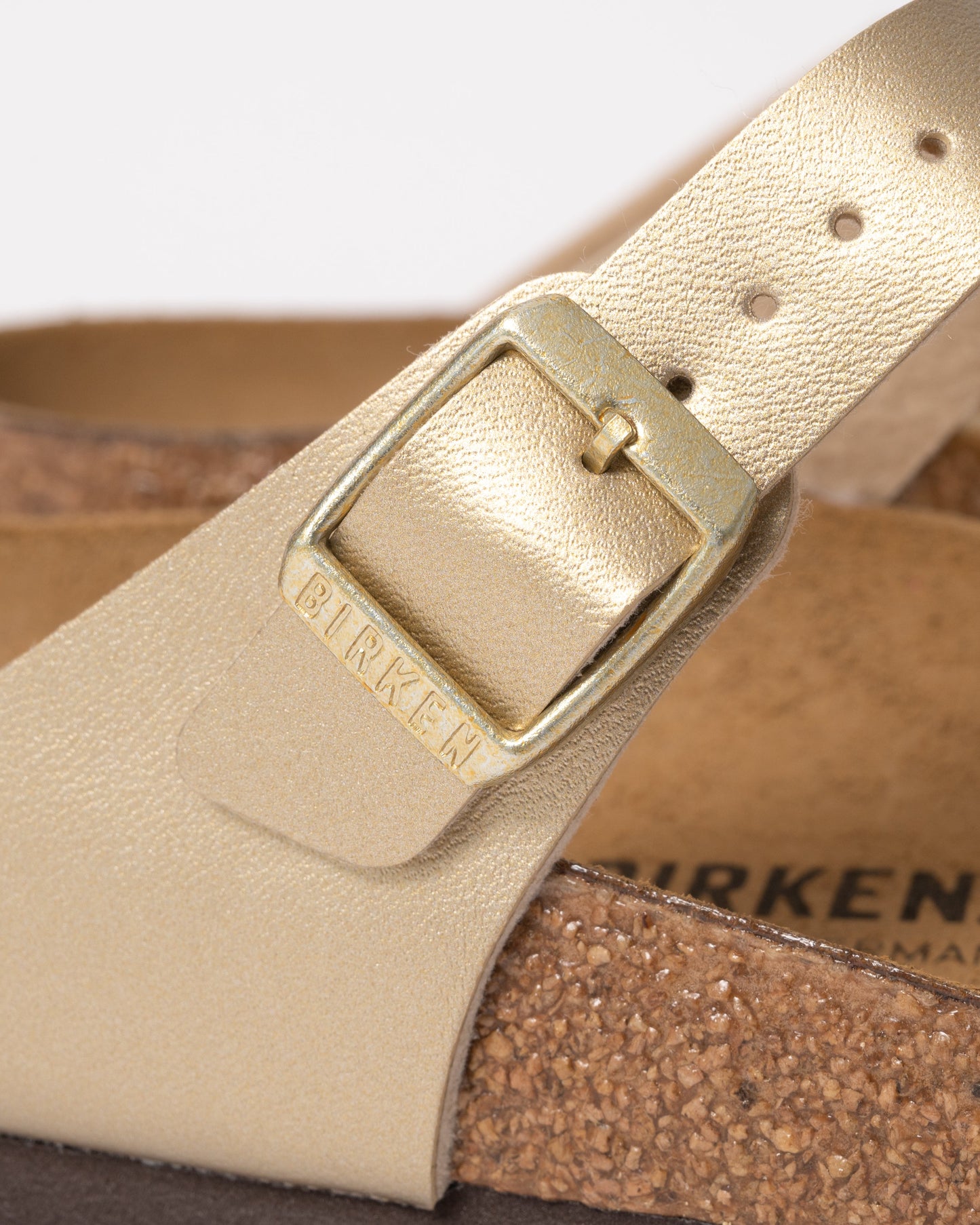 Birkenstock Gizeh Birko-Flor Womens Flip Flop - Gold