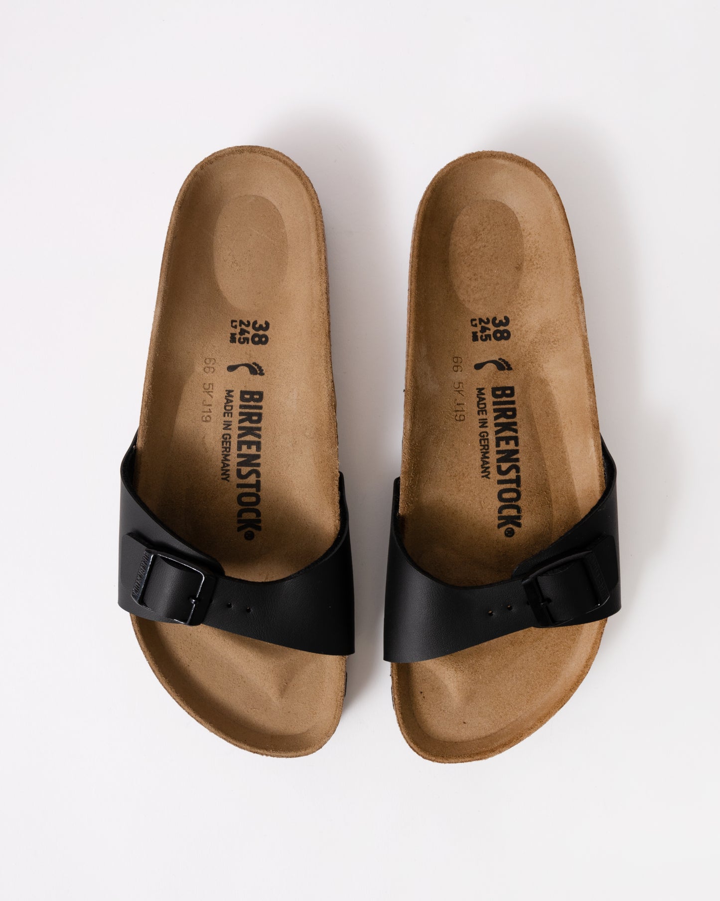 Birkenstock Madrid Birko-Flor Womens Sandals - Black