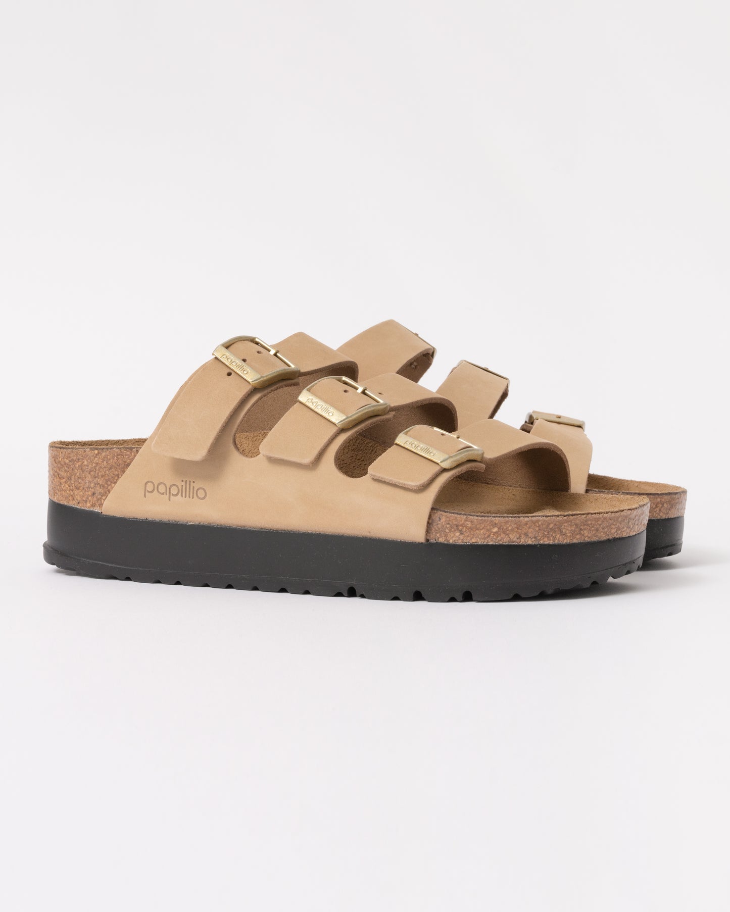 Birkenstock Papillio Florida III Flex Womens Nubuck Platform Sandals