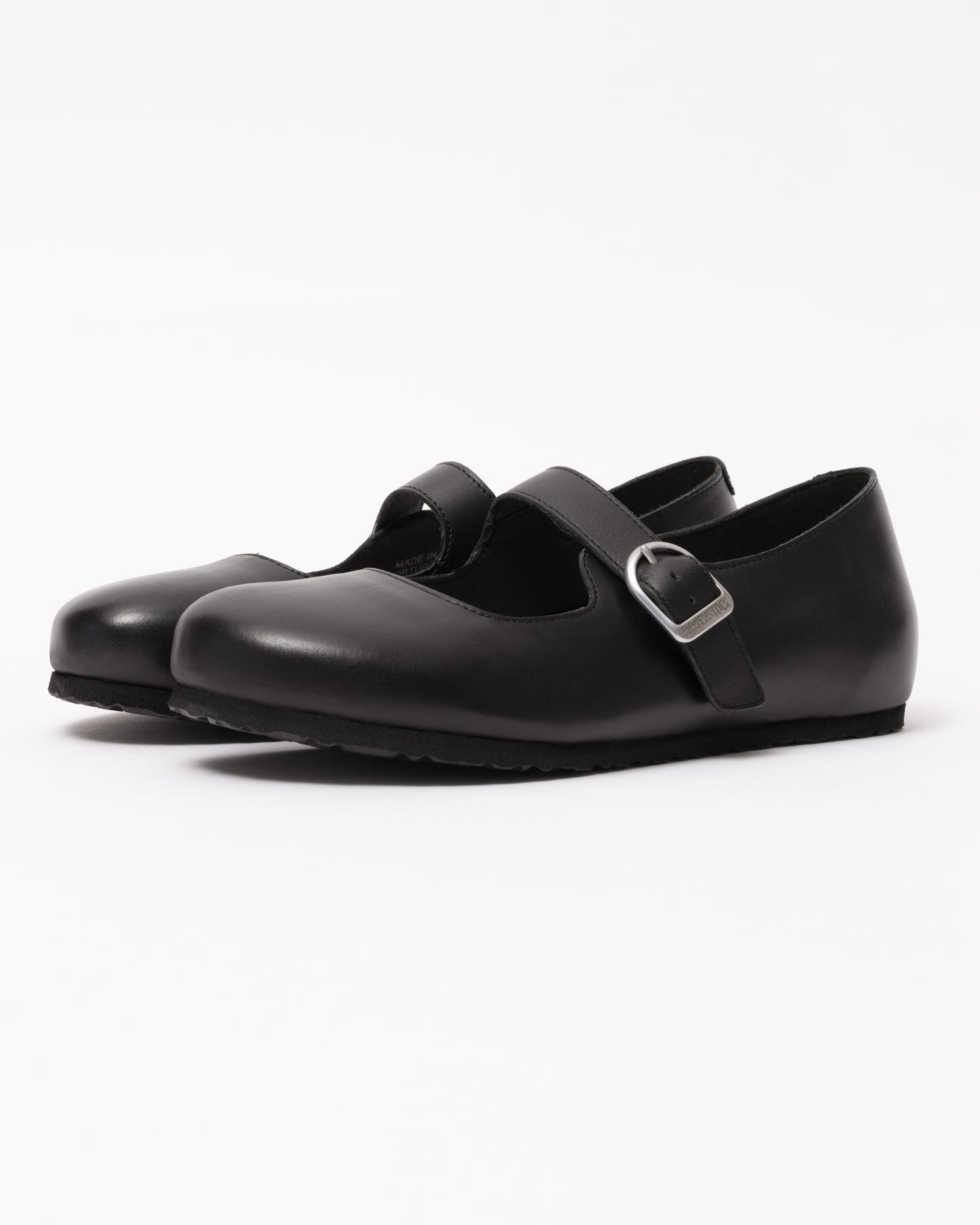 Birkenstock Santa Clarita Leather Womens Shoes - Black